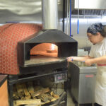 wood-fired oven at Nonno Carlo